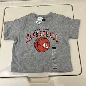 The Children’s Place Baby Basketball 6-9 months T-Shirt Gray/Blue/Orange…
